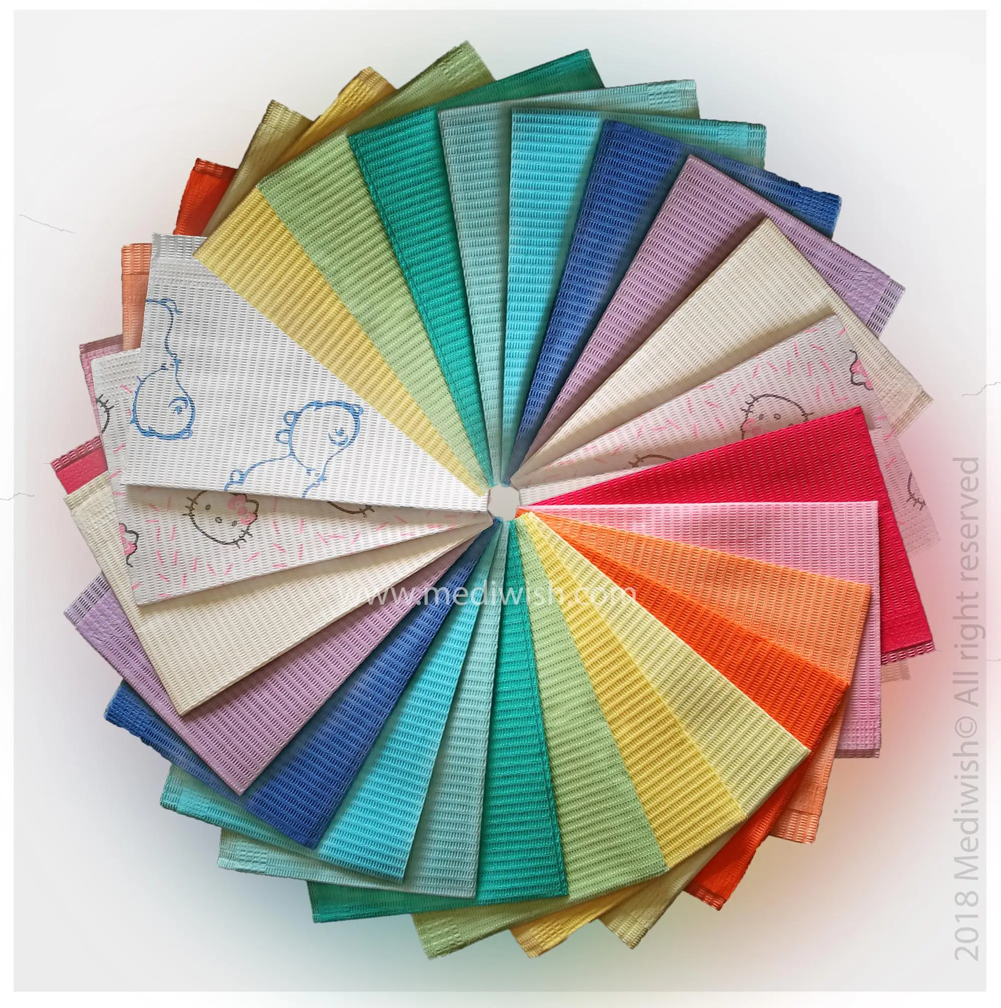 New colors paper bibs for children