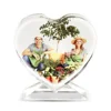 Love heart shape frame sublimation crystal photo frames manufactory Sunmeta BXP-13 for 3D sublimation vacuum machine