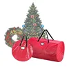 Deluxe Green Christmas Tree Storage Bag for 9 Foot Artificial Trees & 30" Inch Wreath Stocking poly Bag