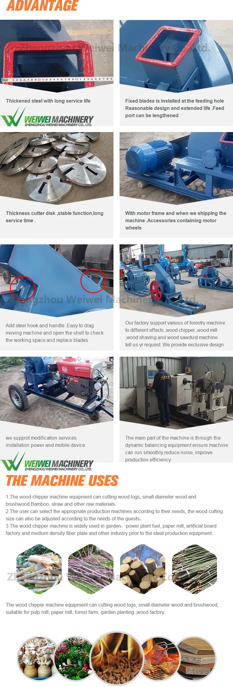 tractor pto power wood chipper