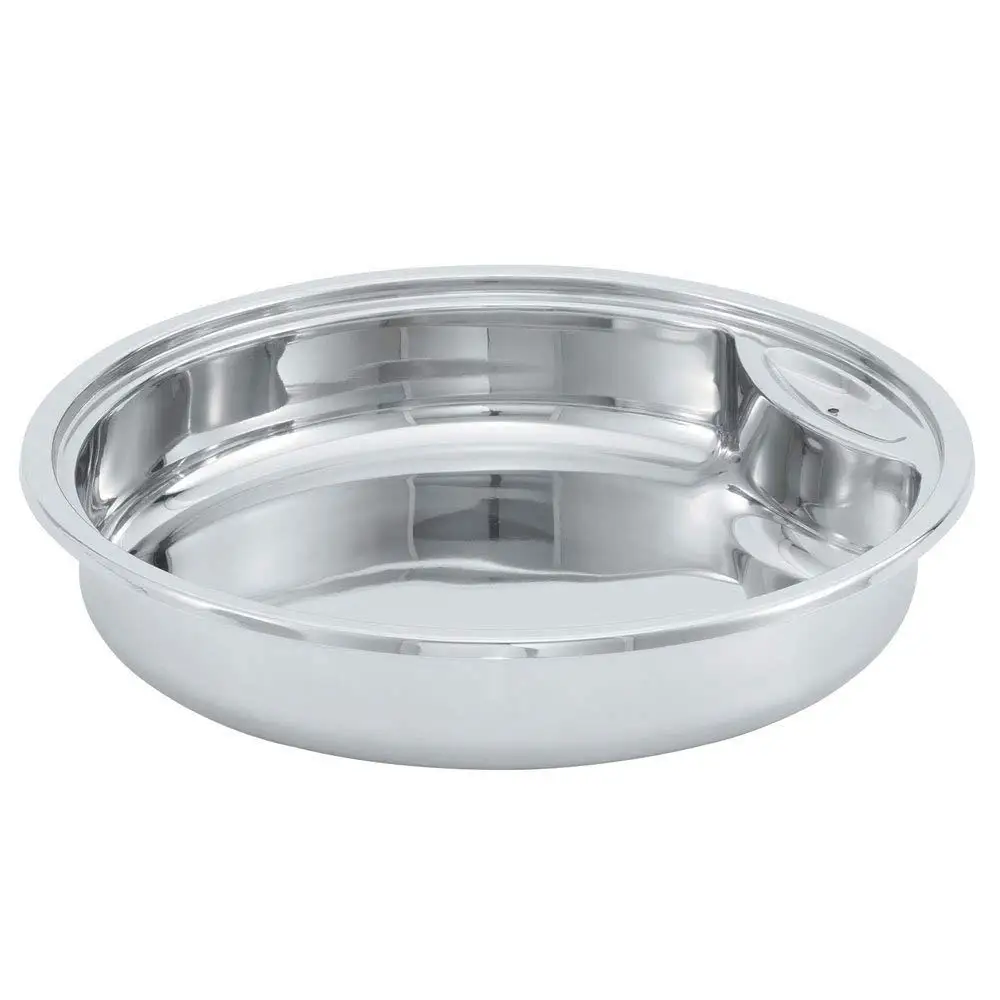 Vollrath 46131 6 Qt. Replacement Stainless Steel Food Pan for Round Intrigue Induction Chafers