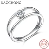 New Designs Top Sale Fancy Jewelry 925 sterling silver ring with round CZ