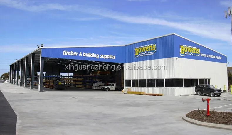 prefabricated steel structure building qatar steel warehouse shed