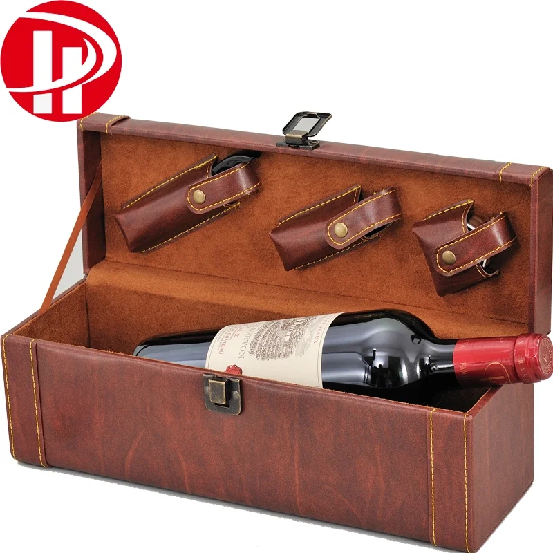 Bageek Caja de Botella de Vino Cuero de Imitación Creativo 6 Botellas Caja de Vino Caja de Regalo de Vino 