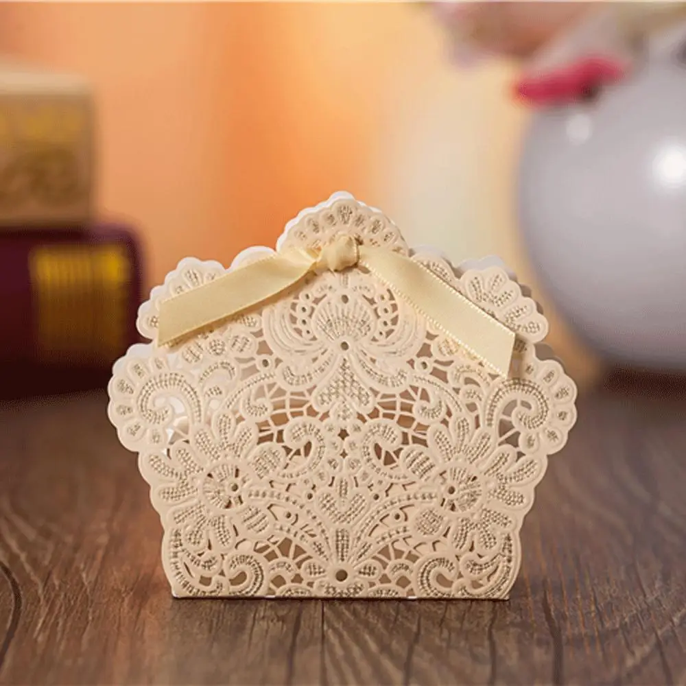 Wholesale Elegant Laser Cut Handmade Red Wedding Favor Boxes Buy