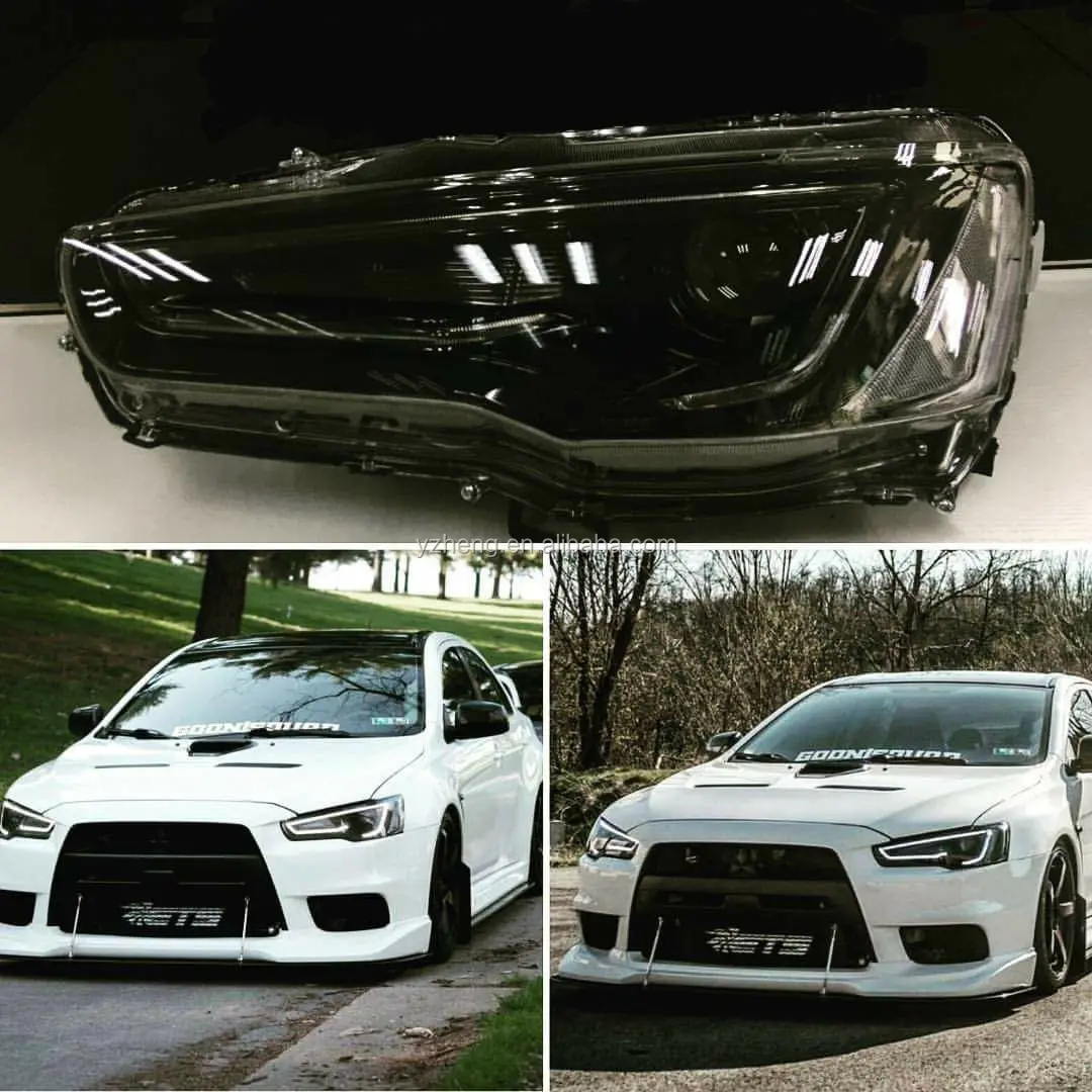 Vland factory car headlight for LANCER EX 2008-2014 with Xenon HID projector lens plug and play