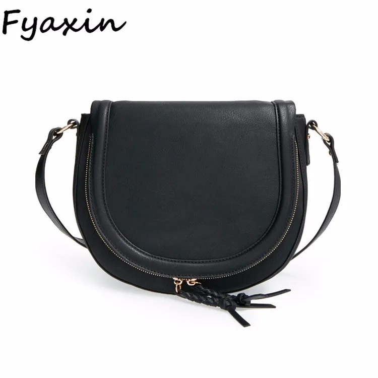 sling bag leather black