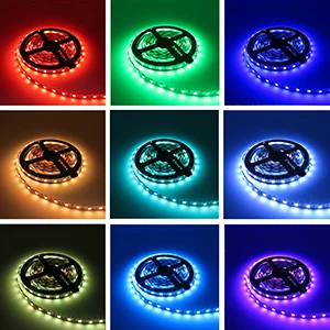 12V LED white warm white blue green red yellow RGB 5050 LED strip