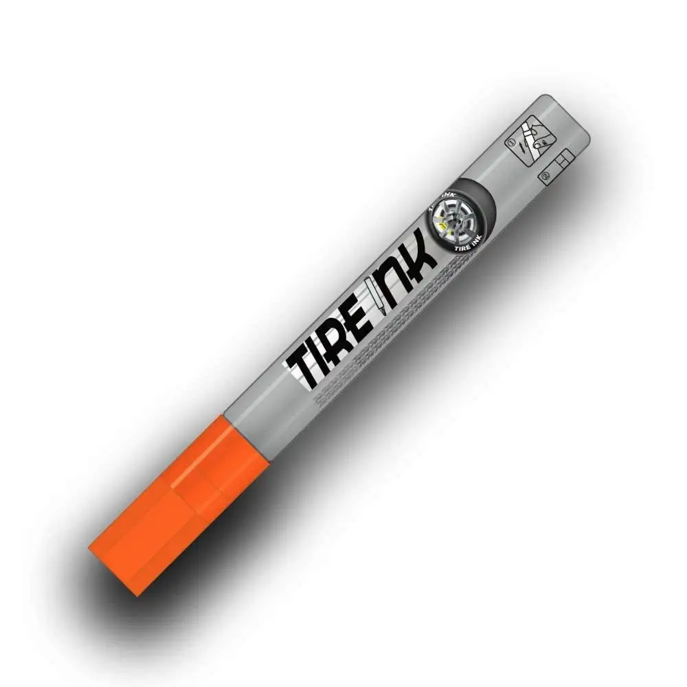 Buy Orange Tire Ink Permanent Marker For Tire Lettering Paint Pen USA