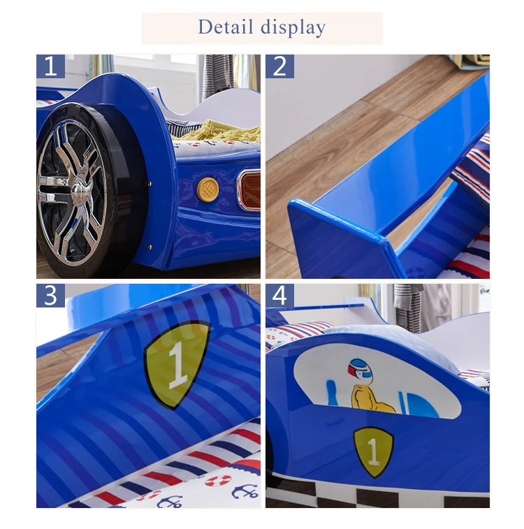 New Design King Full Size Racing Kids Children Dubai Sport Race Car Bed ...