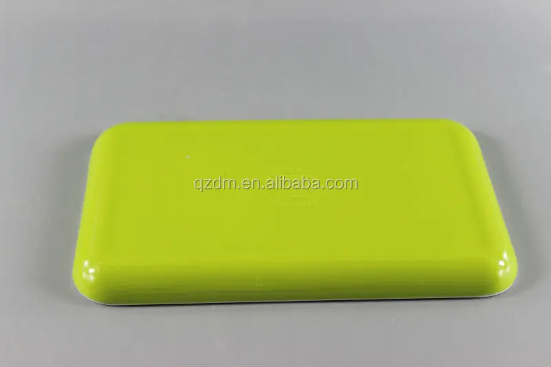 2 color melamine small tray for breakfast