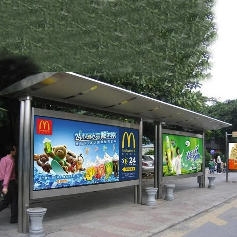 product-YEROO-High quality steel stainless bus station bus shelter manufacturers-img