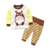 Wholesale cotton baby clothes set Latest fashion children's boutique clothing high quality kids boys and girls shirts pants 2 pc