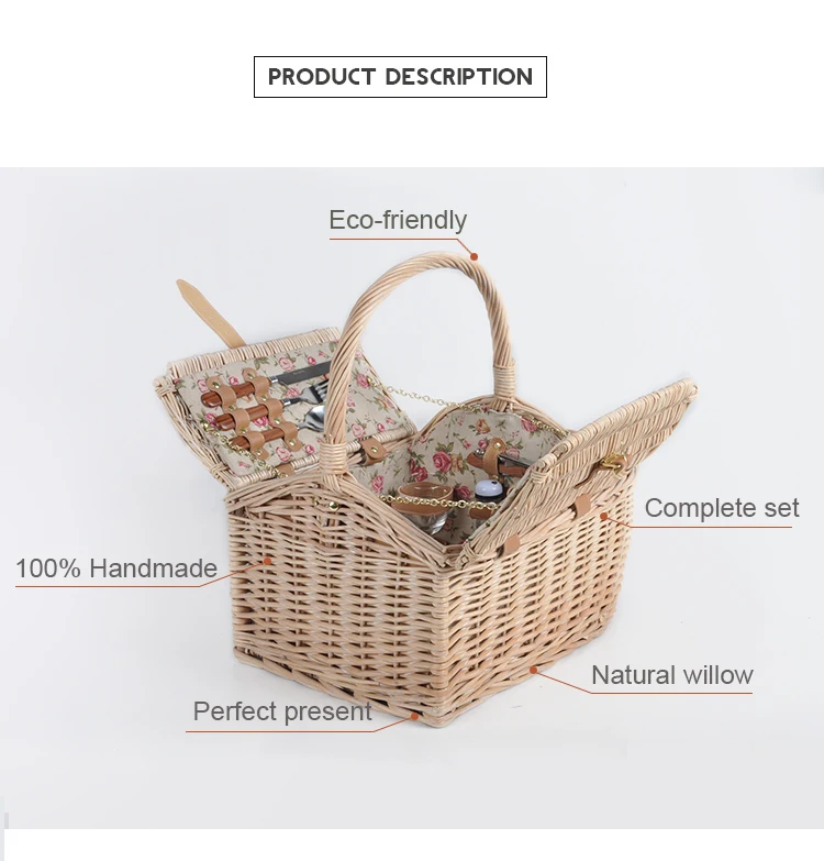 China Supplier Wholesale Natural Material Food Storage Hamper Small