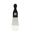 Black Fist Metal Afro Pik Lift Hair Comb Detangle Wig Braid Hair Man Styling Comb
