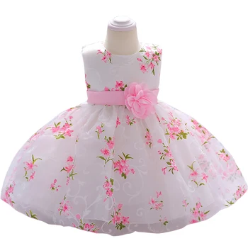 1-3 Years Old New Born Girl Dress Kids Summer Clothes Fancy Baby Flower ...