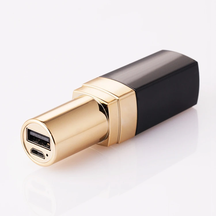 hot selling mini lipstick power bank portable charger power banks with usb cable - ANKUX.COM