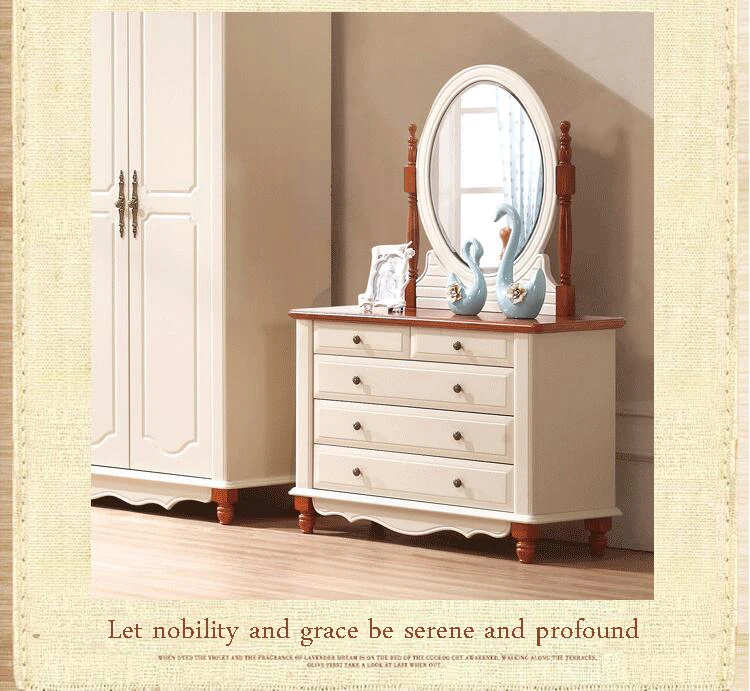 European mirror table antique bedroom dresser French furniture french dressing table p10263