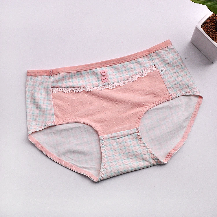 Free Sample Pure Cotton Girls Panties Anti-bacterial Comfortable Women ...