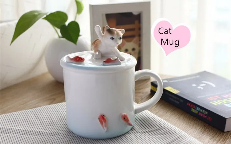430 ml creatieve en schattige aardbeienmeisje keramische mok magnetron