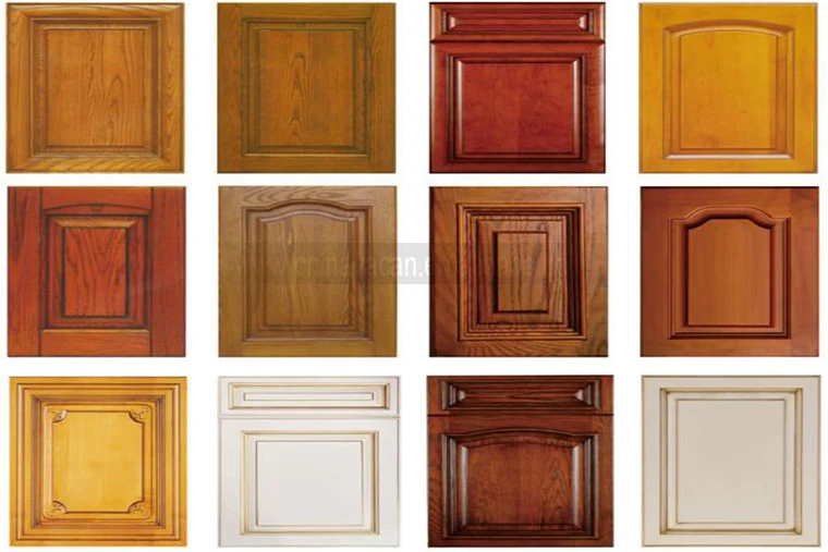 European style white cherry solid wood kitchen cabinet