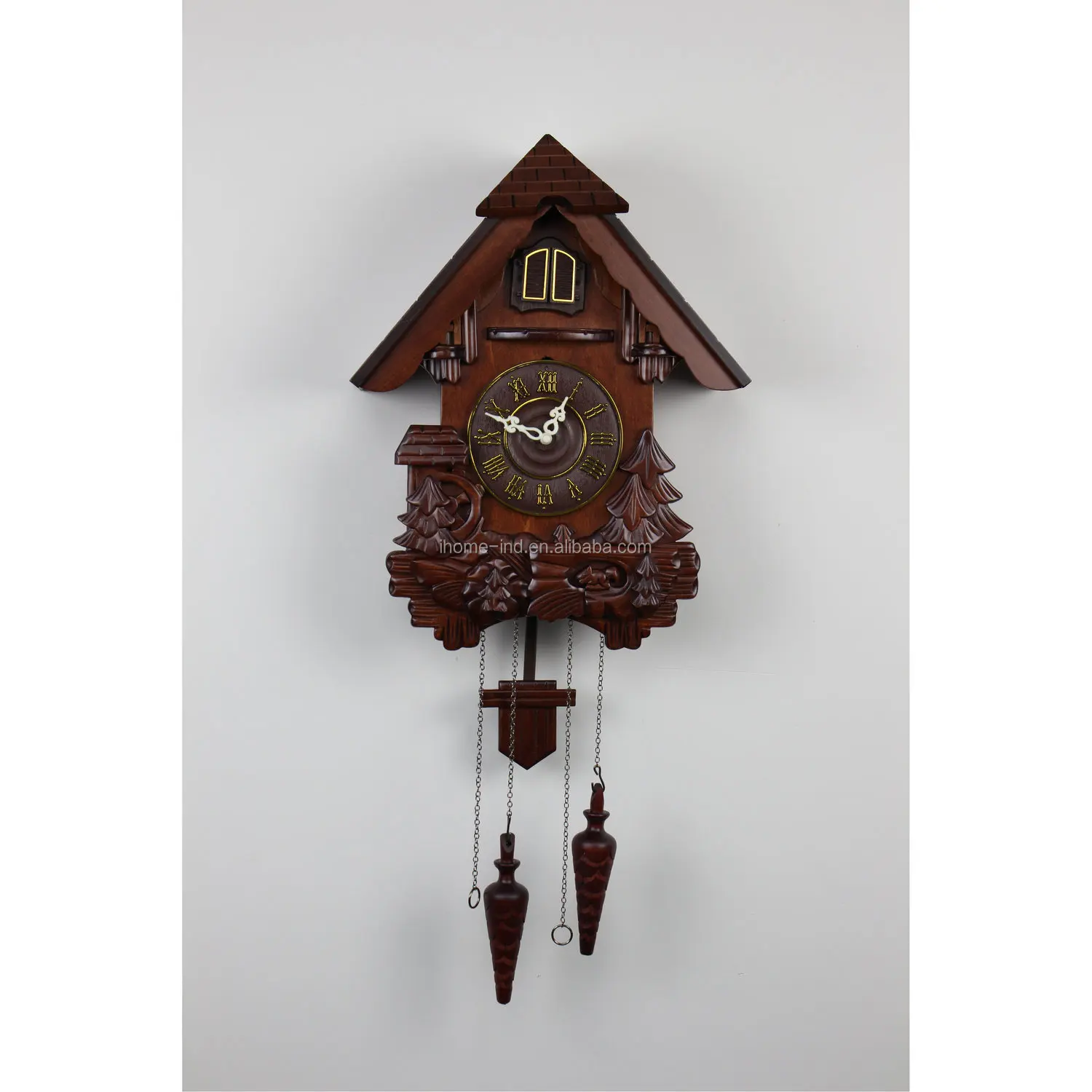 Wooden Cuckoo Clock Animal Sounds Bird Come Out Wall Clock Room Modern Single Face Kitchen Needle Quartz Analog Living Room Kids Buy Cuckoo Clock