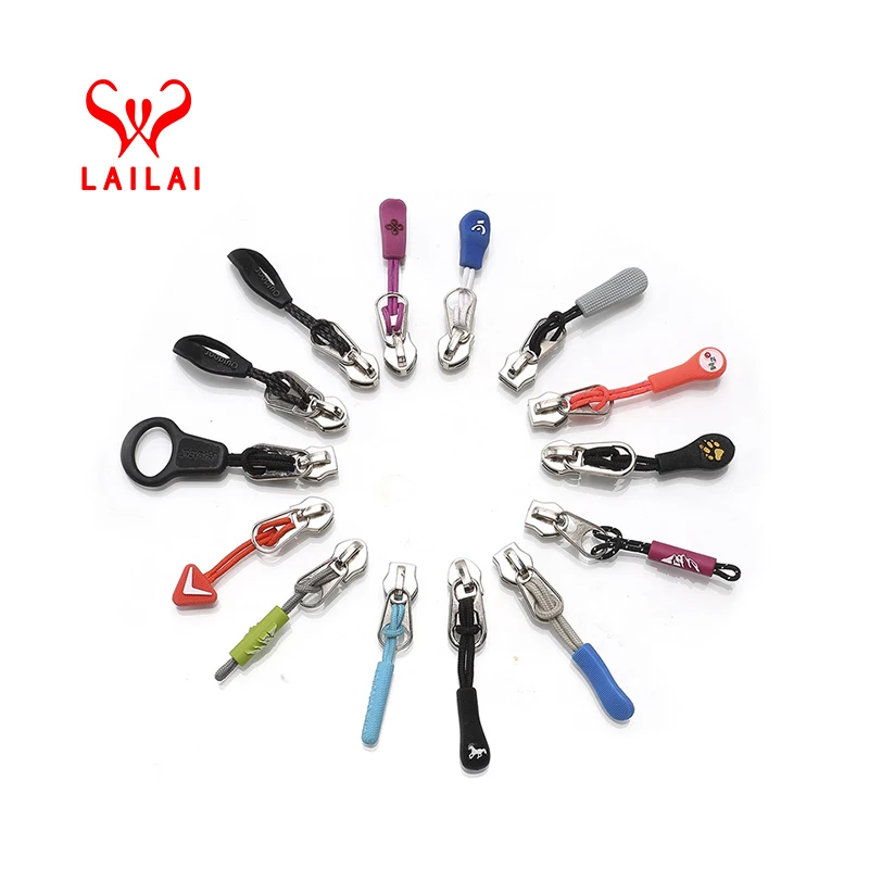 Personalized Custom Shape Decorative Handbag Zipper Pulls With Cord U