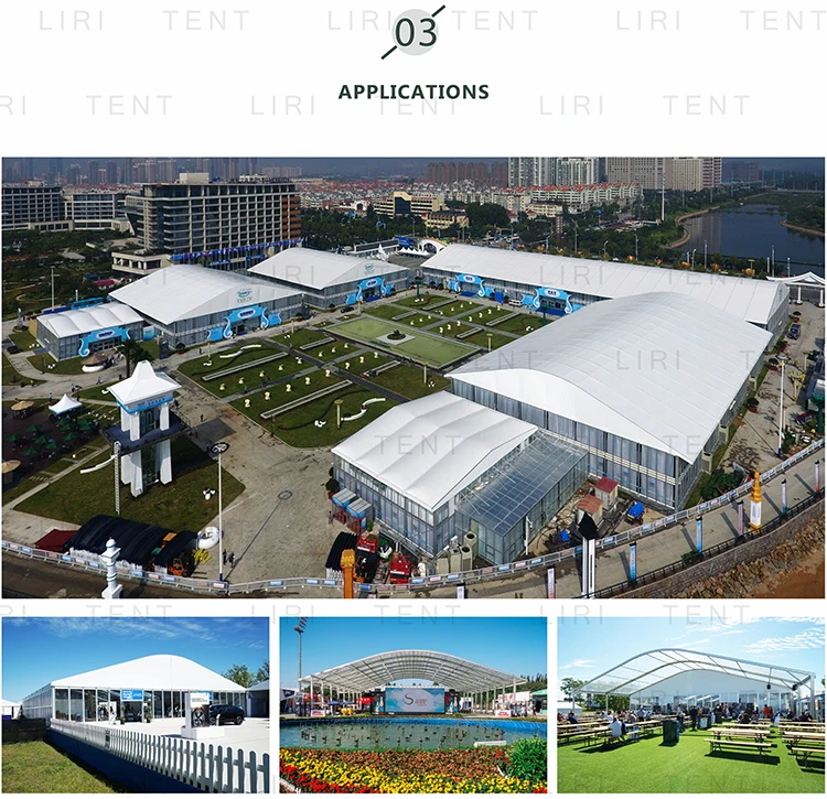 Outdoor Modern Large Arched Team Sporting Event Tent Dome For