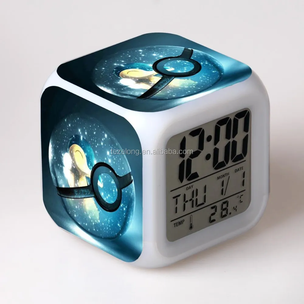 Cheap Led Alarm Clock Digital Table Clock With Colorful Night Light