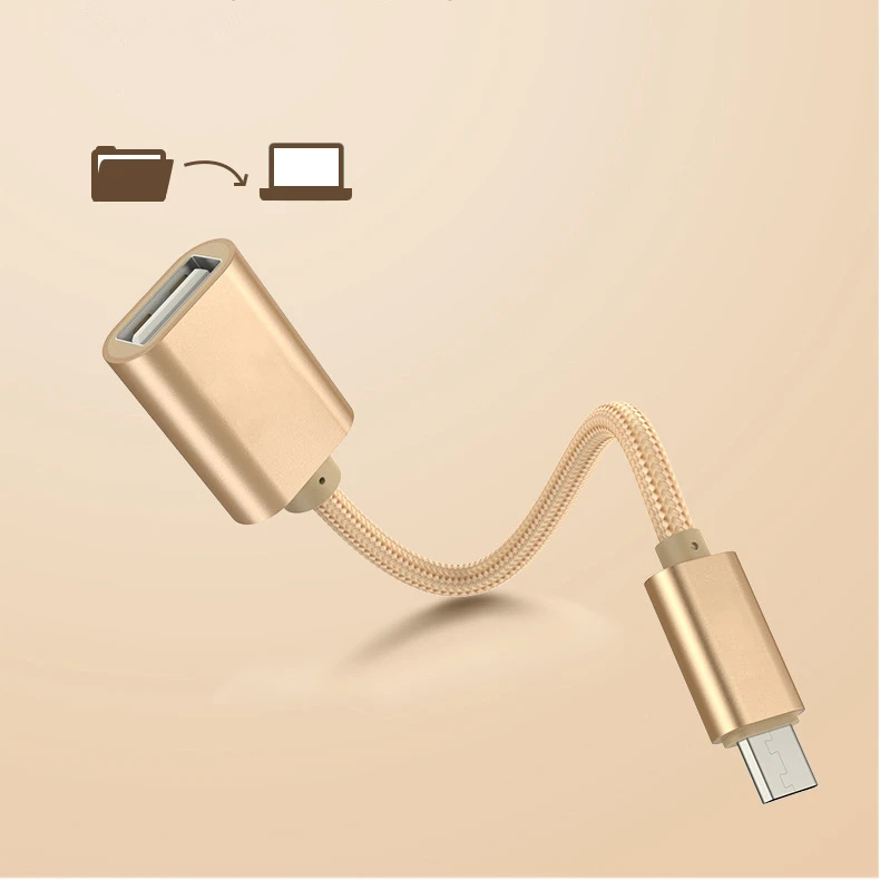 Type-c Usb C Otg Cable Usb2.0 Type Female Adapter Connector Nylon