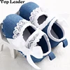 Top Leader Girls Baby Denim Canvas Toddler Shoes Soft Bottom Princess Series Baby Shoes