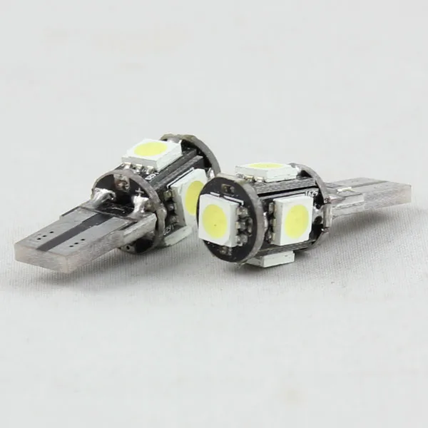 canbus W5W T10 5050 5 smd led bulb T10 194 168 5smd led bulb canbus 5050 error free white red yellow T10 LED interior light w5w