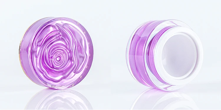 10g 15g 20g 30g rose shape cap double wall cream cosmetic round jar