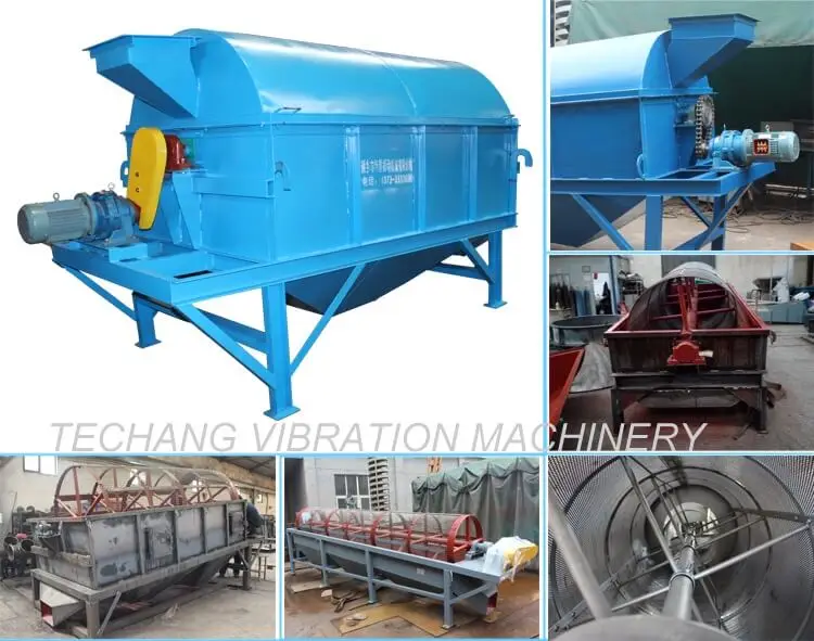 Carbon steel firewood rotary drum trommel screen