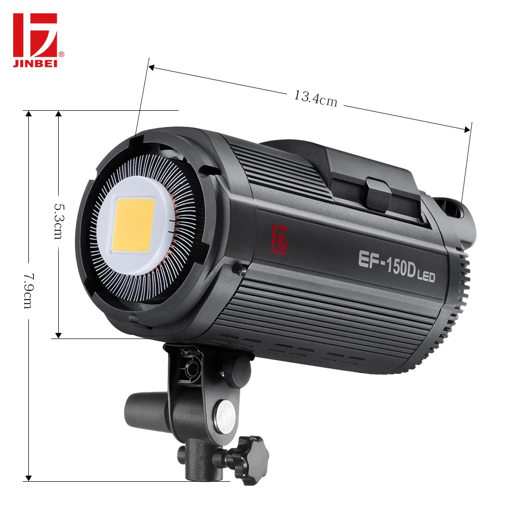 Jinbei Ef150d 150w Led Continuous Light Source Dc14.8v 6000mah Lithium Battery Sun Light For