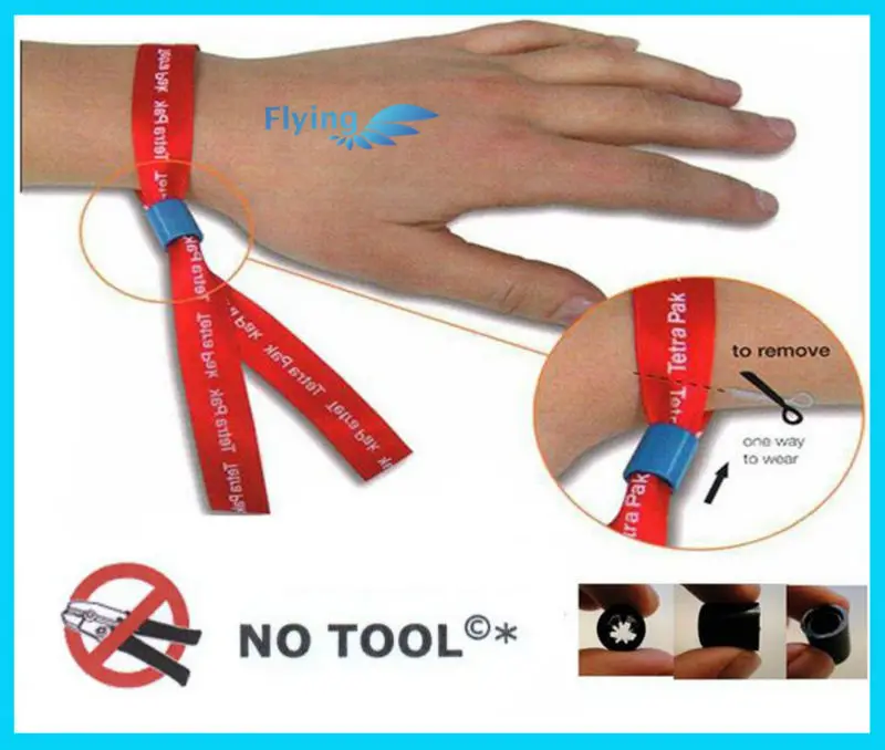 Cool Shape High Secure One Direction Disposable Slider,Wristband Lock