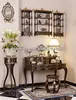 Antique Hand Painted Bedroom Set-Dresser Table,Plant Stand, Stool, Hanging Racks,Wooden Hand Carved