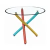 Hot sale factory direct price french style modern glass dining table