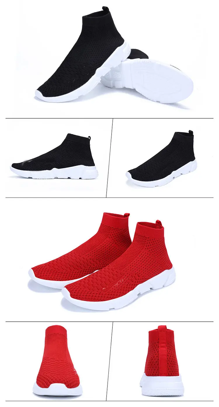 Turnschuhe Brand Logo Custom Women and Mens Sports Shoes Sneakers Sock Running Shoes\n