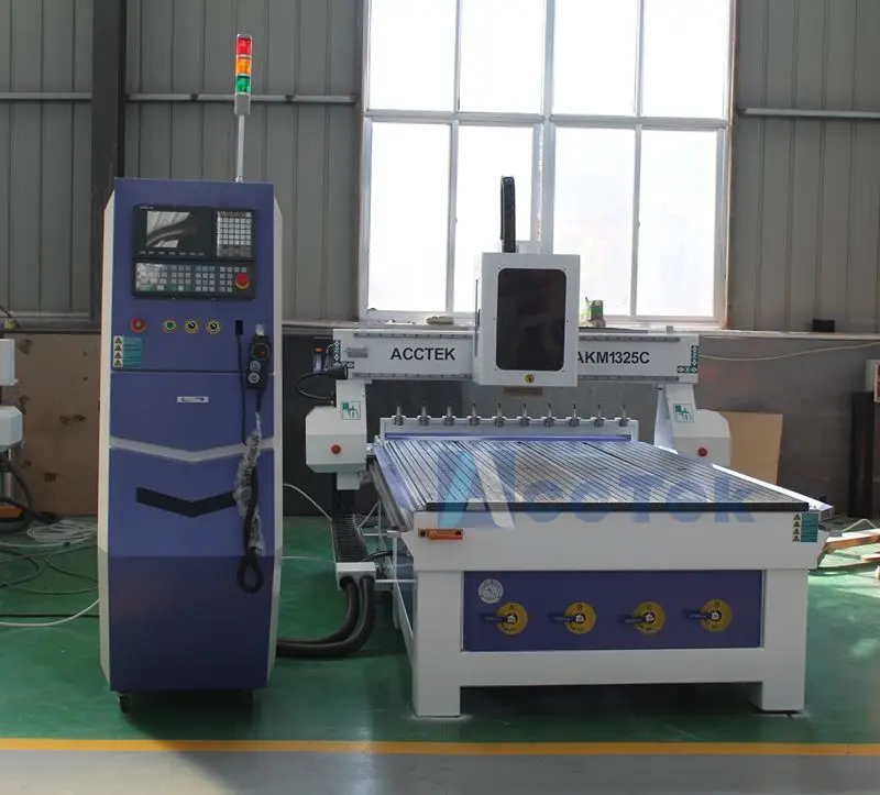 AKM-1325 automatic tool changer woodworking cnc router,3d cnc router 1325 linear atc