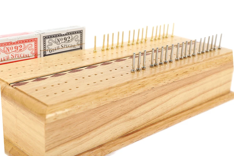 Metal 2c Cribbage Pegs Wholesale Luxury Class Solid Rubber Wood Good