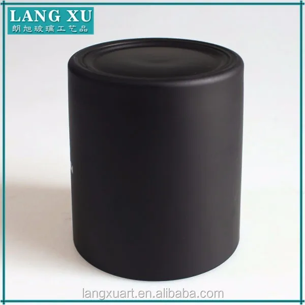 black candle jar