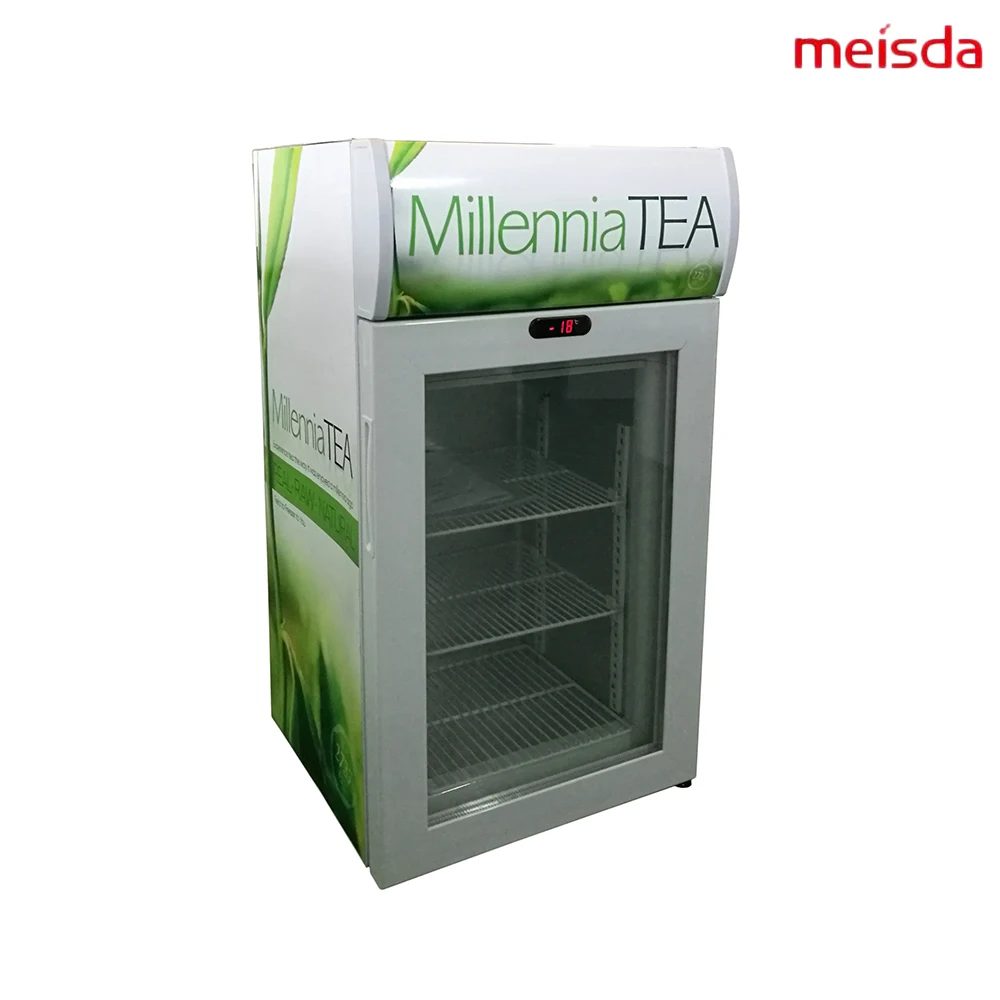 Glass Door Mini Countertop Display Freezer For Ice Cream 50 Litre Glass Door Mini Countertop Display Freezer For Ice Cream 50 Litre