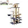 Promotional New Sisal Fabric Scratching Posts Cat Tree Parts Wooden House
