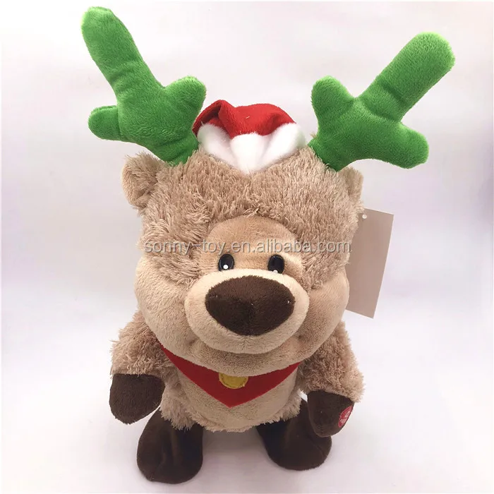 Custom Christmas Decoration Electric Toy Animated Dancing Reindeer Toys