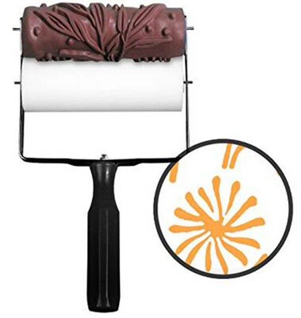15cm Pattern Paint Brush Roller Diy Rolling Robin Patterned Paint