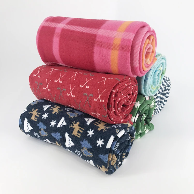 China Oem 100 Polyester King Size Picnic Blanket Plaid Polar Fleece