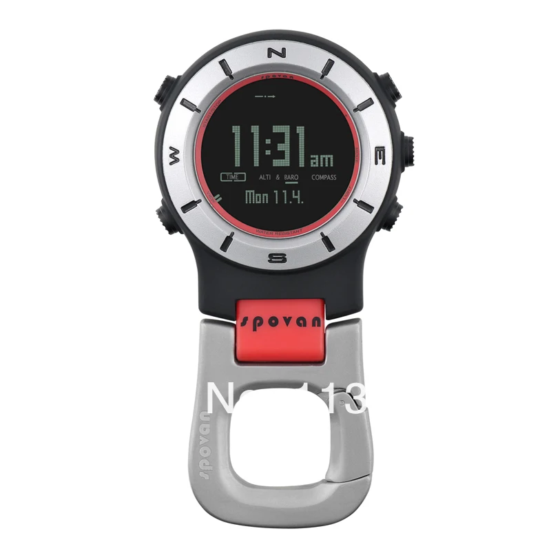 digital watch with compass thermometer altimeter