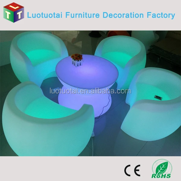 2015 Hot Sale Outdoor Waterproof Illuminated Chairs And Tables - Buy