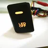 ABS LED OFF Switch with Blue LED Push Switch with Connector Wire Kit Laser
